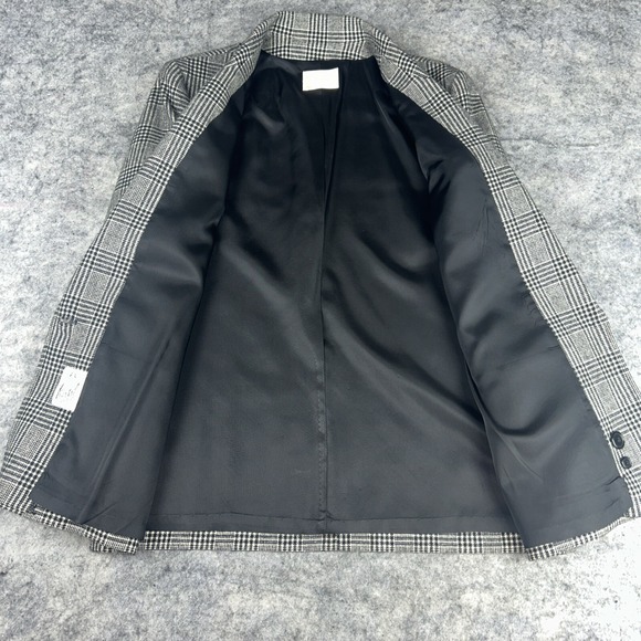 Vtg Pendleton Houndstooth Blazer Womens Size 14 100% Virgin Wool One Button USA - Picture 5 of 10